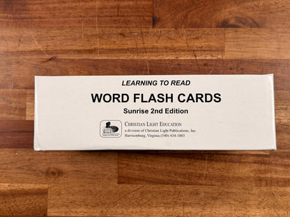 CLE Learning to Read Word Flash Cards Sunrise 2nd Ed