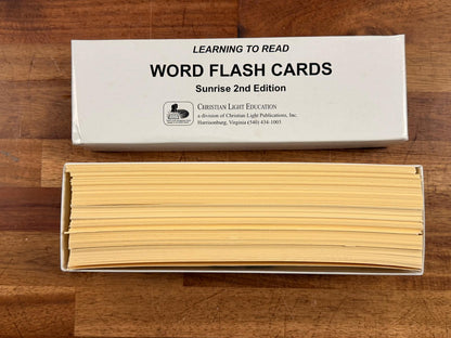 CLE Learning to Read Word Flash Cards Sunrise 2nd Ed