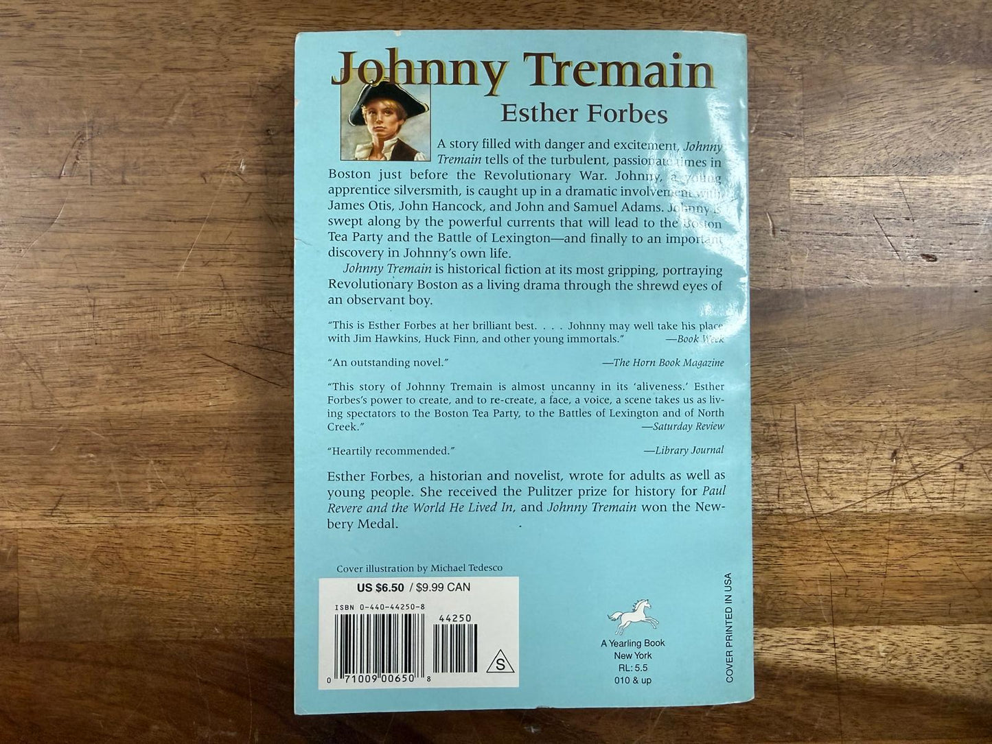 Johnny Tremain - Esther Forbes (Good & Clean)