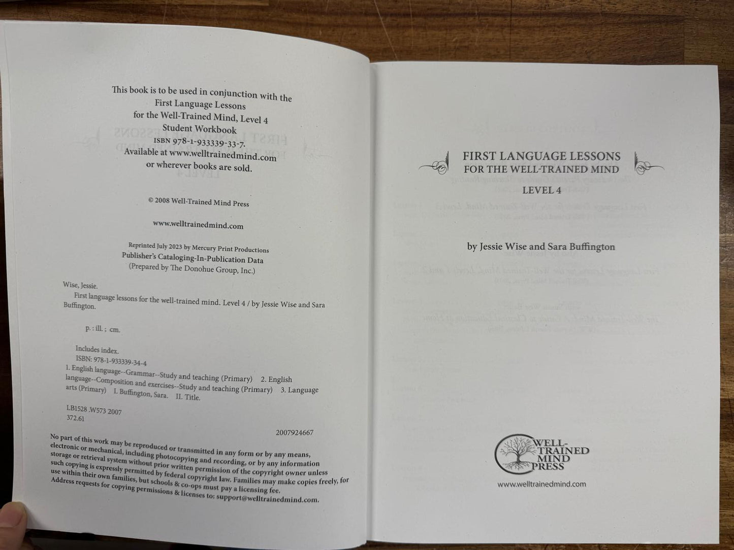 First Language Lessons for the Well-Trained Mind Level 4 (VG)