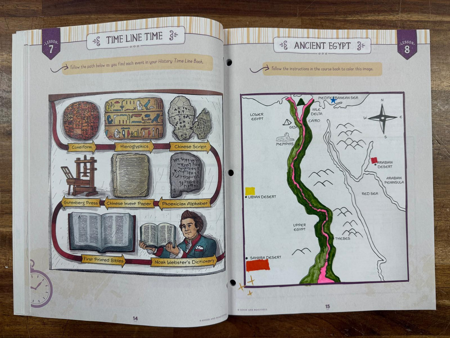 Good & Beautiful History Yr 1 Course Activity Timeline (Acceptable)