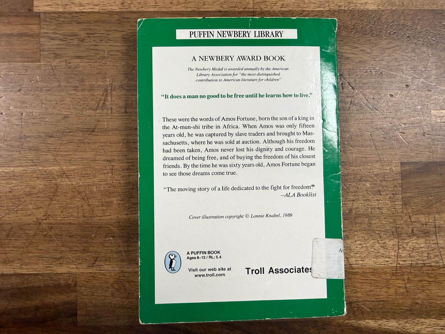 Amos Fortune, Free Man - Elizabeth Yates (Clean Inside)