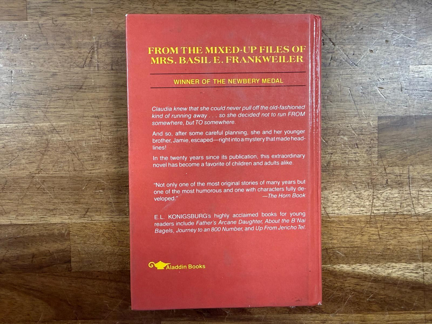 From the Mixed-Up Files of Mrs. Basil E. Frankweiler (HC, Good)