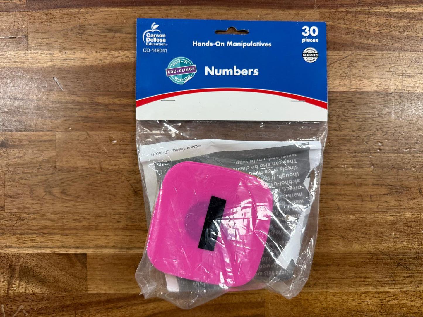 Edu-Clings Numbers Manipulatives 1–30 Math Set 30 Pieces (NEW)