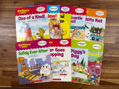 Scholastic Vocabulary Tales Set of 9 Early Reader (VG)