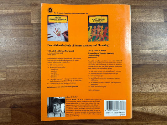 A&P Coloring Workbook Complete Study Guide to Anatomy (VG)