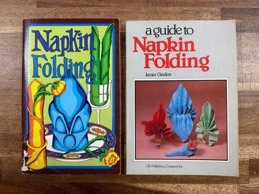 Napkin Folding Book Lot of 2 (Good & Clean)