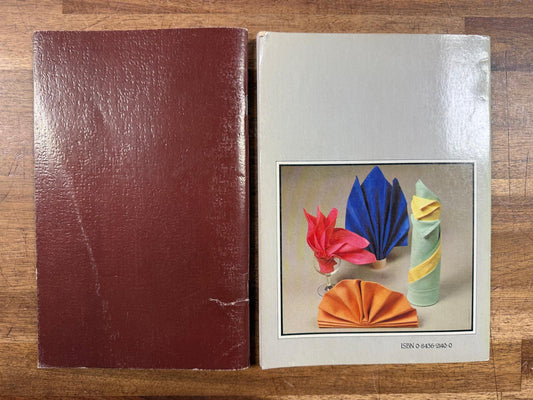 Napkin Folding Book Lot of 2 (Good & Clean)