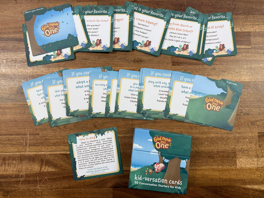 God Made just One Kid-versation Cards (VG & Complete)