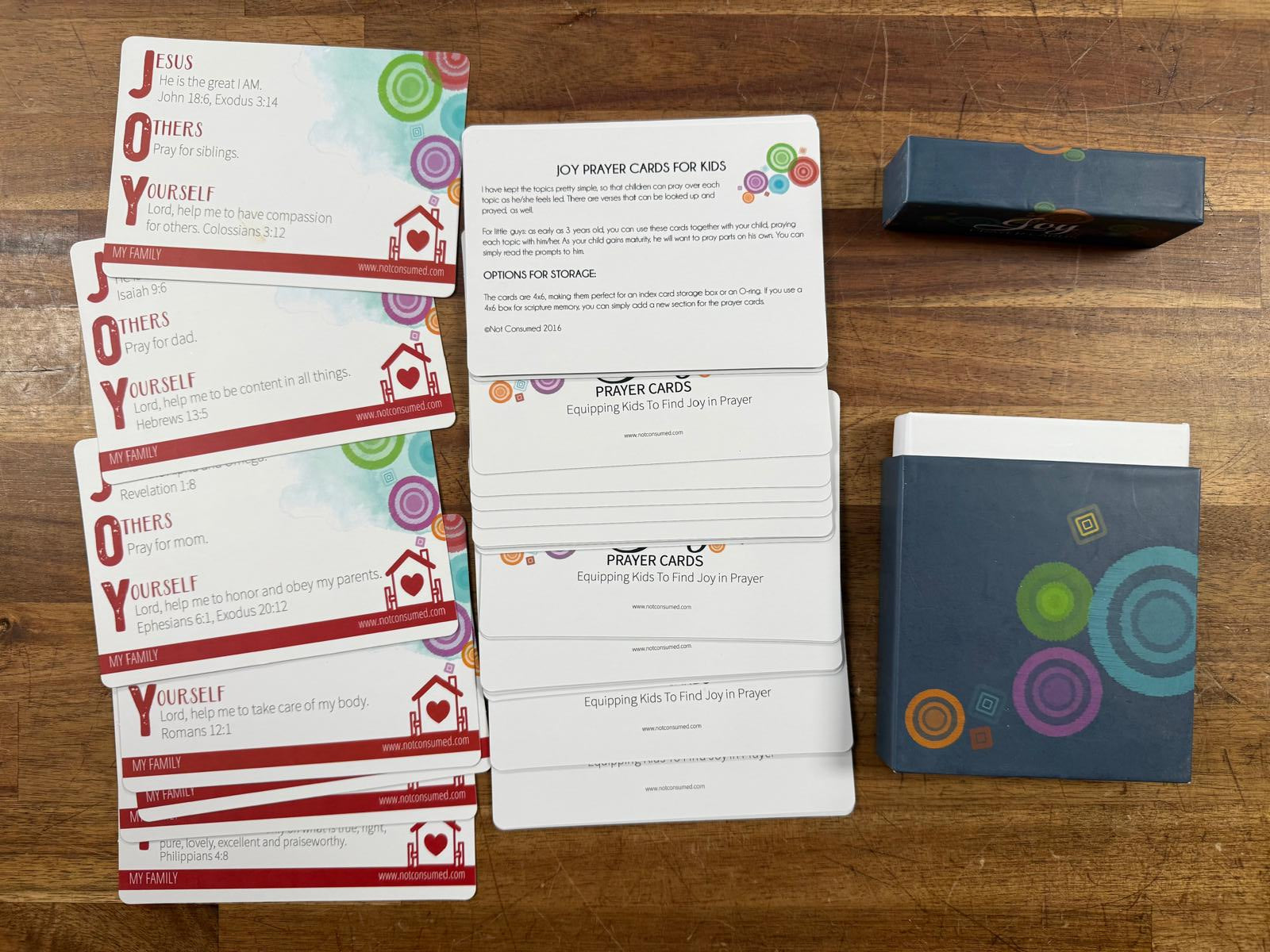 JOY Prayer Cards by Not Consumed Ministries (VG & Complete)