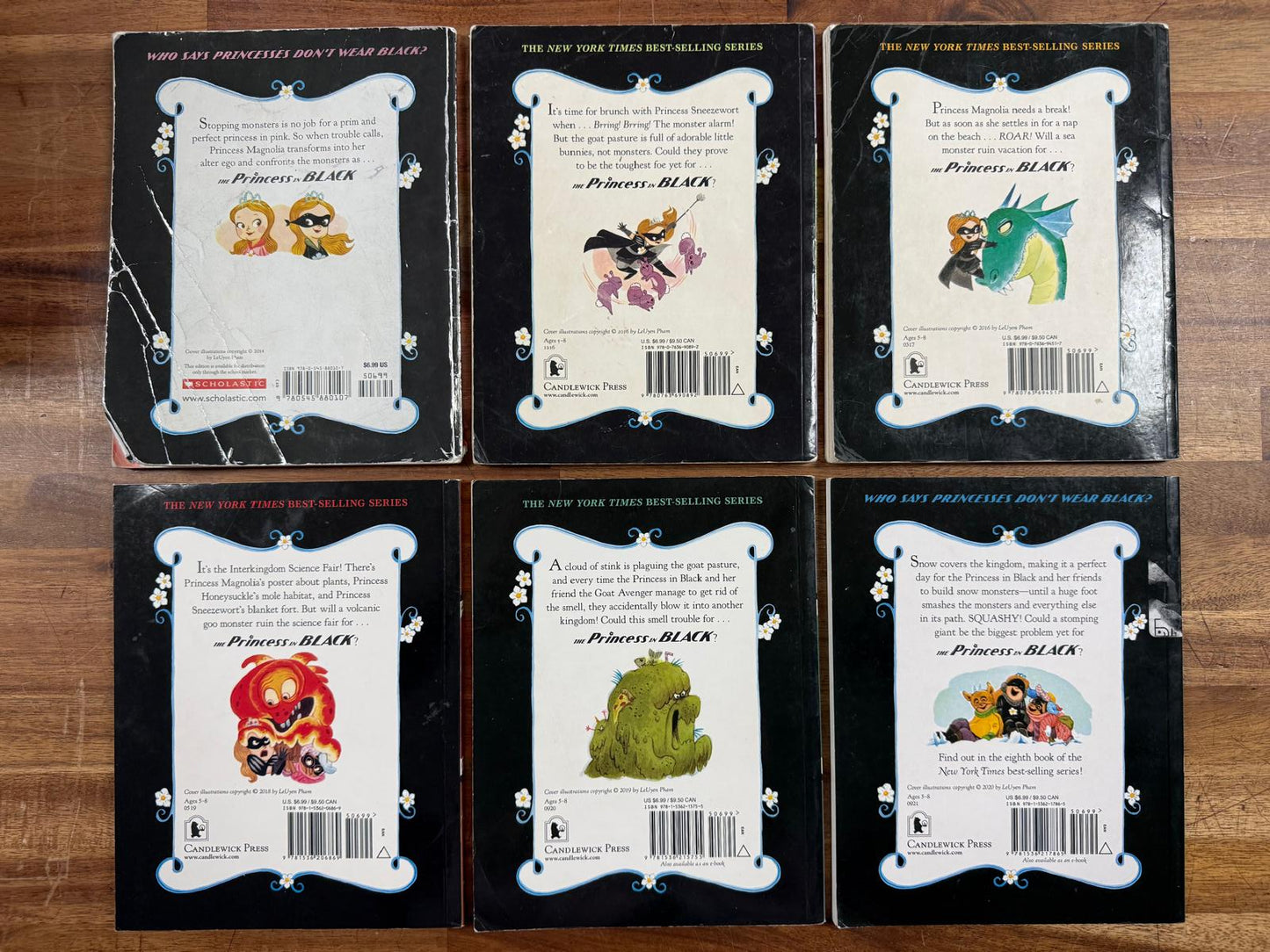 The Princess in Black Ser. Lot 6: #1, 3, 4, 6, 7, 8 (Good)