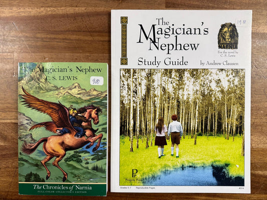 The Magician's Nephew Book + Study Guide Set (VG)