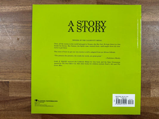 A Story A Story: An African Tale - Gail E Haley (VG)