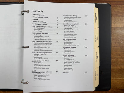 Teaching Writing Structure Style Seminar Workbook 2nd Ed