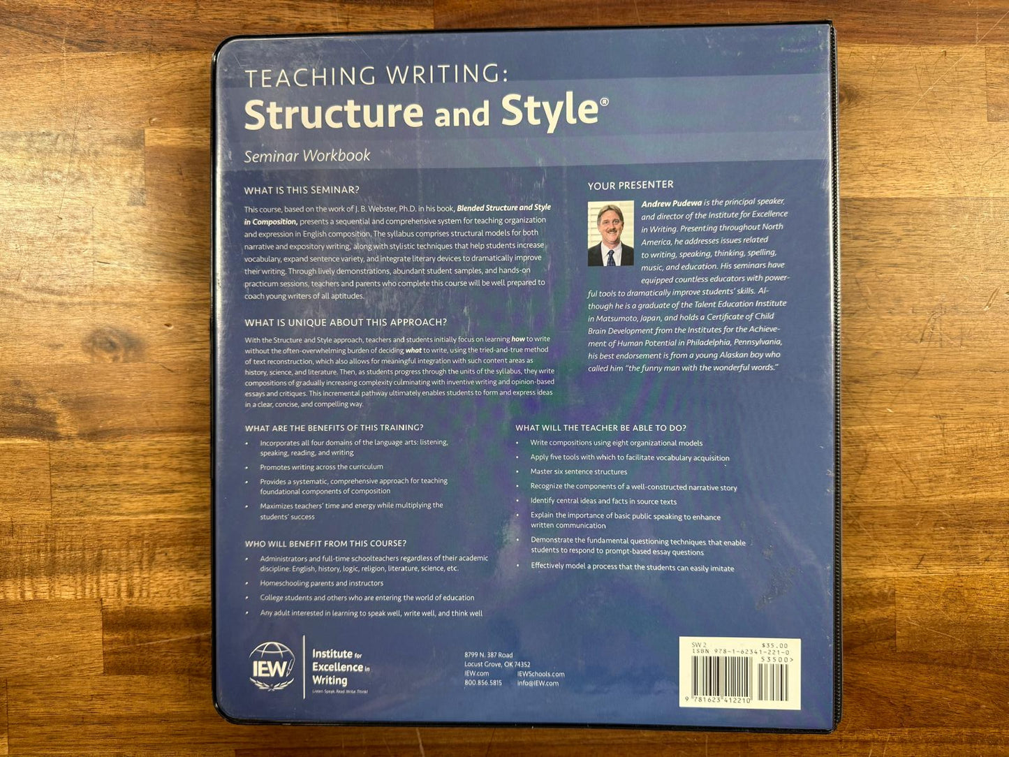 Teaching Writing Structure Style Seminar Workbook 2nd Ed