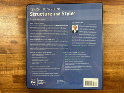 Teaching Writing Structure Style Seminar Workbook 2nd Ed