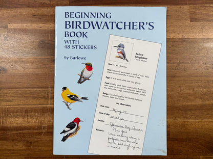 Beginning Birdwatcher's Book with 48 Stickers (VG)
