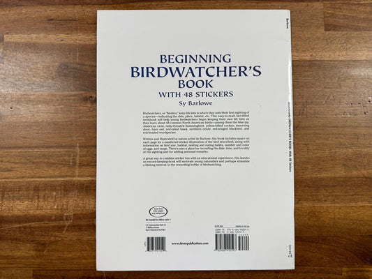 Beginning Birdwatcher's Book with 48 Stickers (VG)