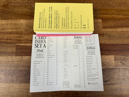 Hal Leonard Music Flash Cards Set A Color-Coded Piano (VG)