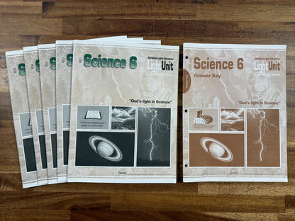 CLE Science 6 Light Units 601-605 + Answer Key (VG)