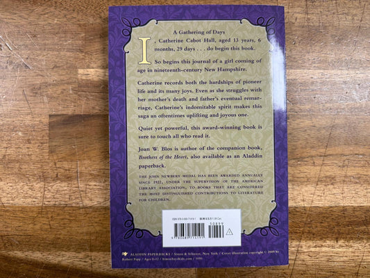 Gathering of Days: New England Girl's Journal 1830-32 - Blos