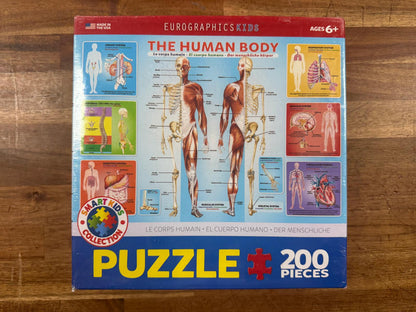 Eurographics Human Body Puzzle 200 Pcs 19"x13" (NEW)