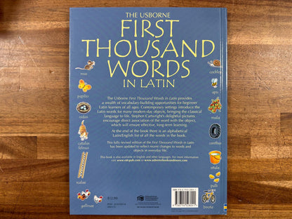 The Usborne First Thousand Words in Latin (HC, VG)