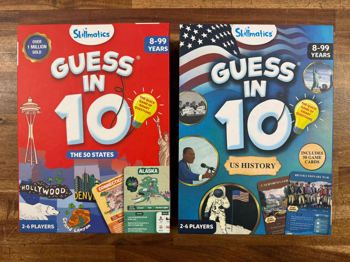 Skillmatics GUESS in 10 Lot of 2: 50 States + US History (NEW)