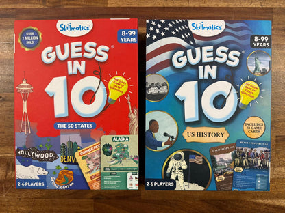 Skillmatics GUESS in 10 Lot of 2: 50 States + US History (NEW)