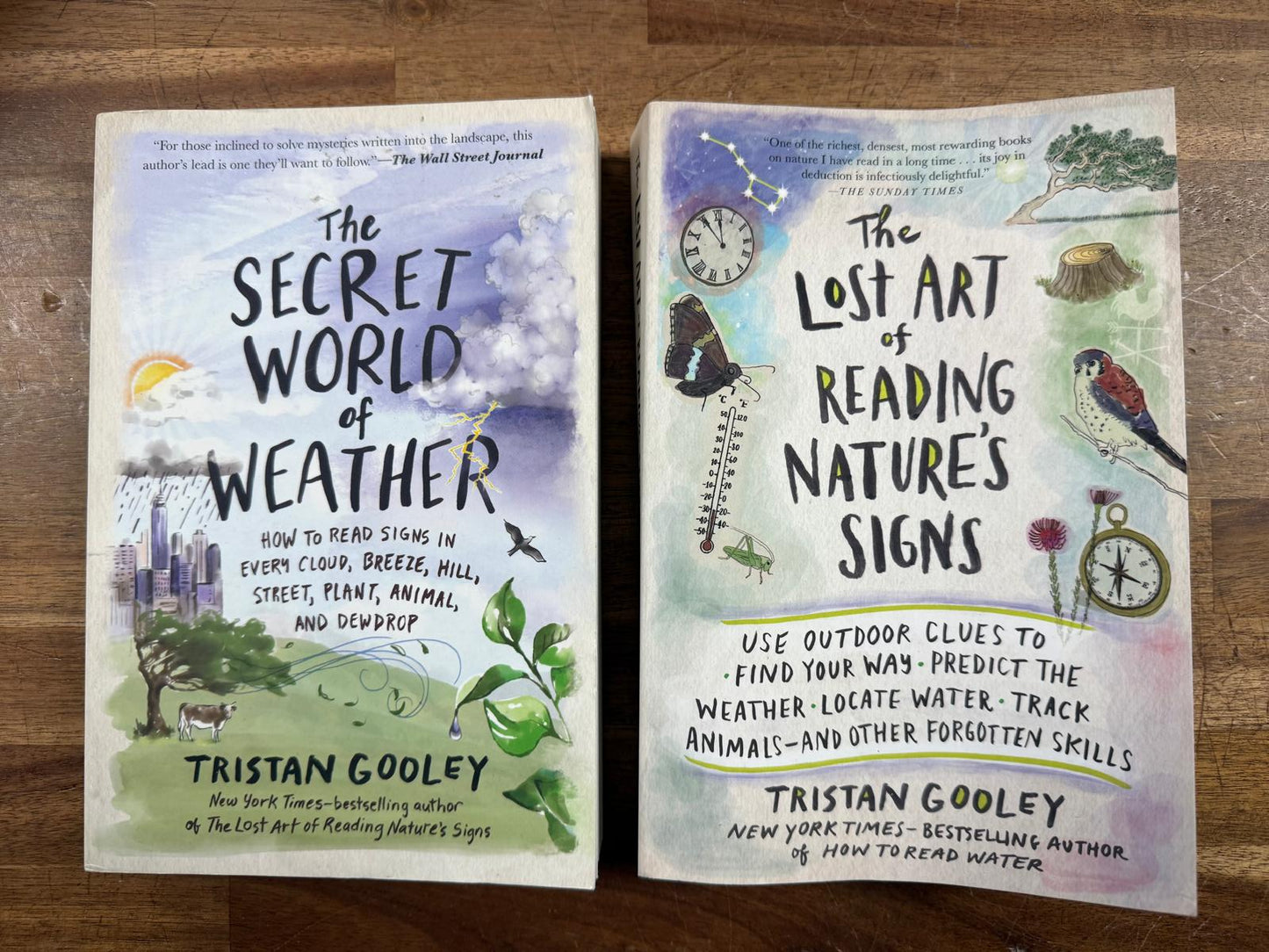 Read Signs in Nature Book Lot of 2 (Good - See Description)