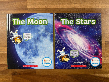 Rookie Read-About Science Lot 2: The Moon & The Stars (VG)