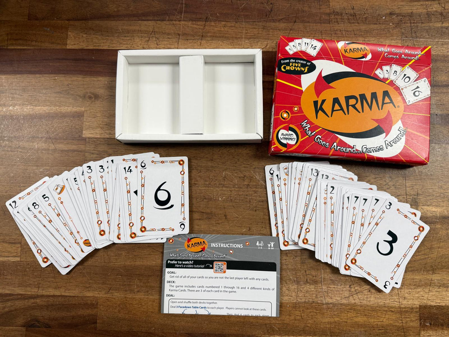KARMA Card Game Ages 8+ Players 1+ (VG)