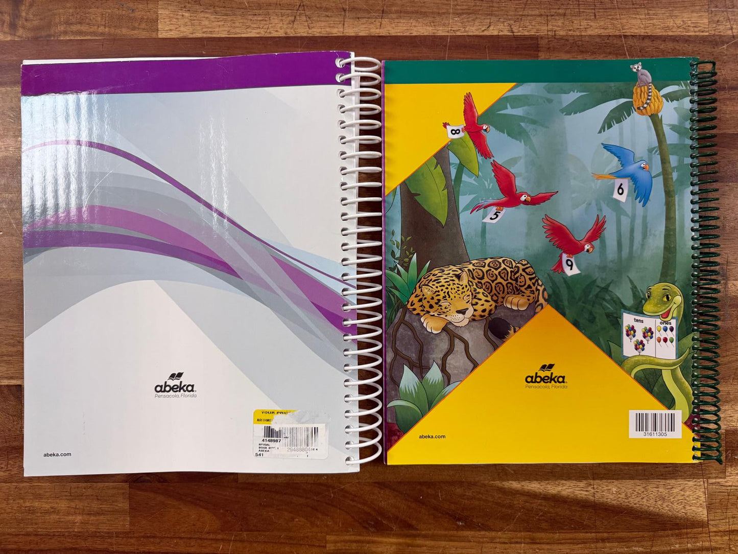 Abeka Arithmetic 1 SET Lesson Plan, Text Key, Cards (VG)