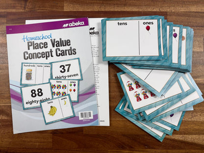 Abeka Arithmetic 1 SET Lesson Plan, Text Key, Cards (VG)