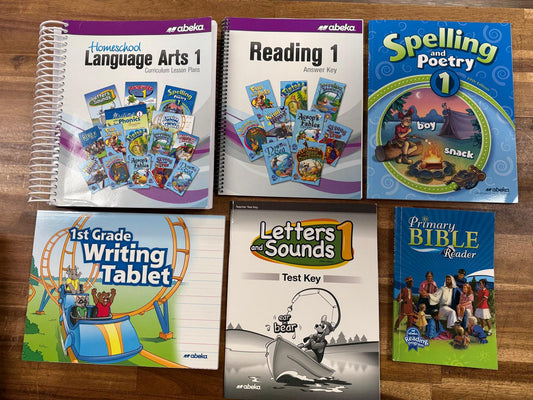 Abeka Language Arts 1 Fifth Edition SET of 6 (Very Good)