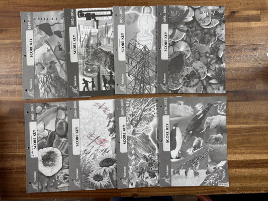 ACE Science PACE Score Key 1049-1072 4th Ed Lot of 8 (Good)