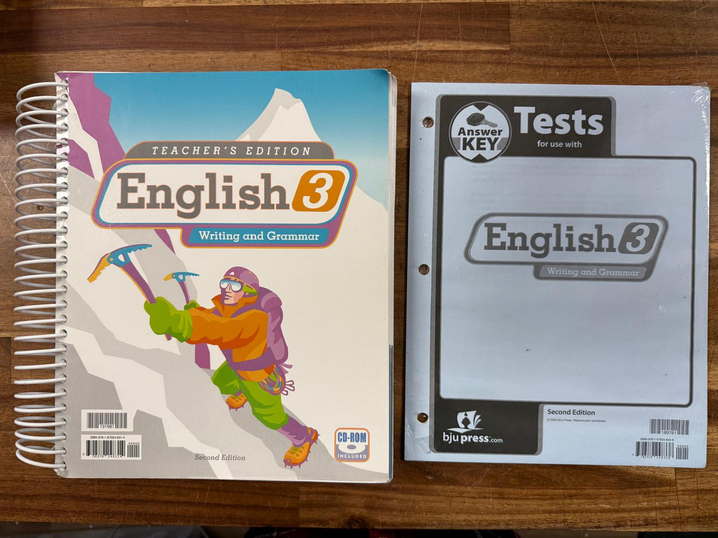 BJU English 3 Teacher Edition 2nd Ed w CD + Test Answer Key