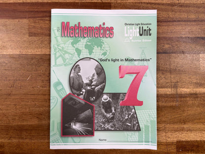 CLE Mathematics 7 Light Unit 701 Sunrise Ed (NEW)