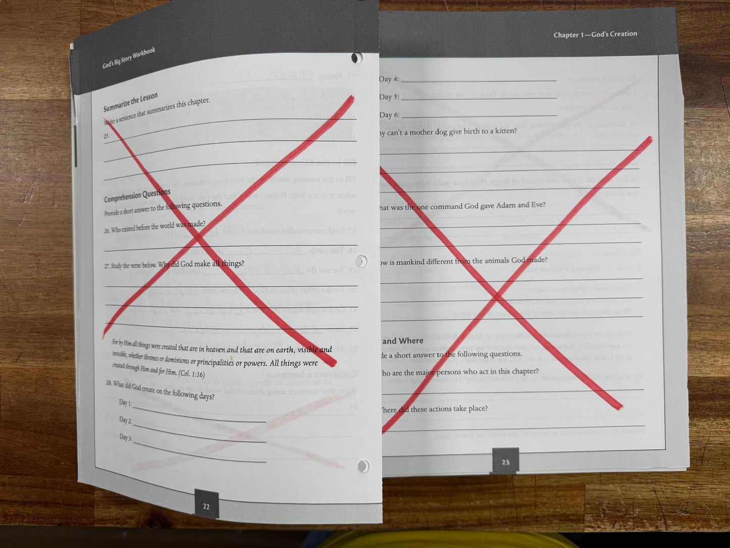 God's Big Story Level 5 Student Workbook (See Description)