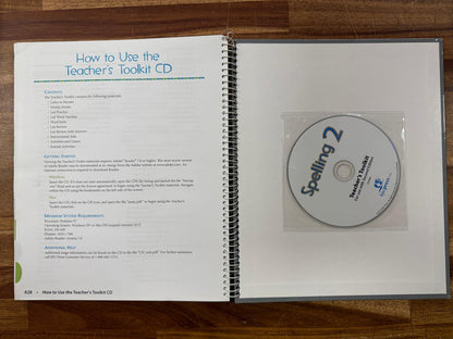 BJU Spelling 2 Second Ed Teacher Edition w CD (VG)