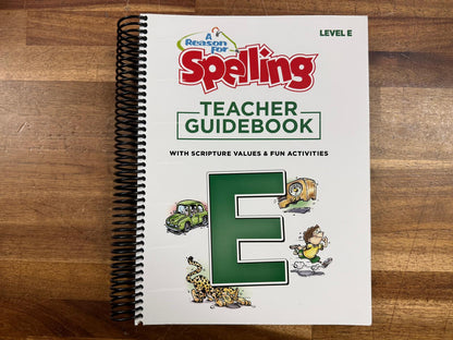 A Reason for Spelling Level E 2nd Ed Teacher Guidebook (VG)