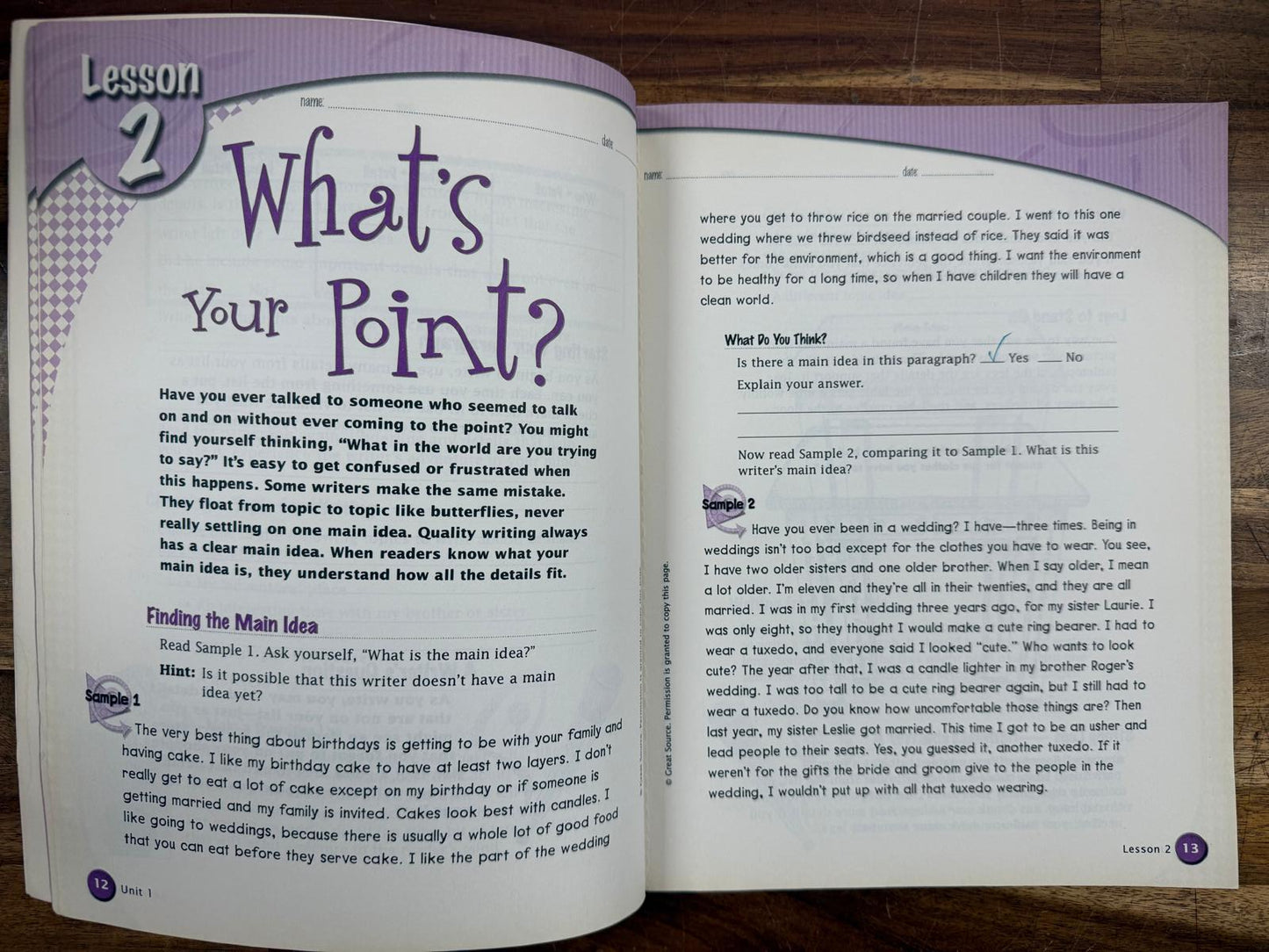 Great Source Write Traits: Student Ed Traitbook Grade 4