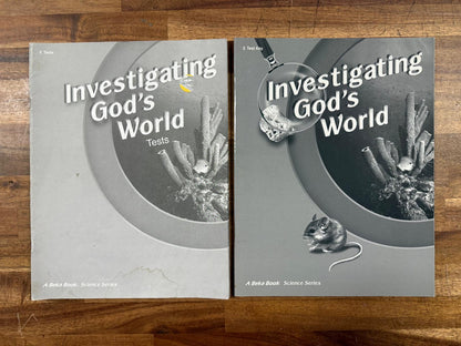 Abeka Science Investigating God's World Gr 5 4th Ed SET (VG)