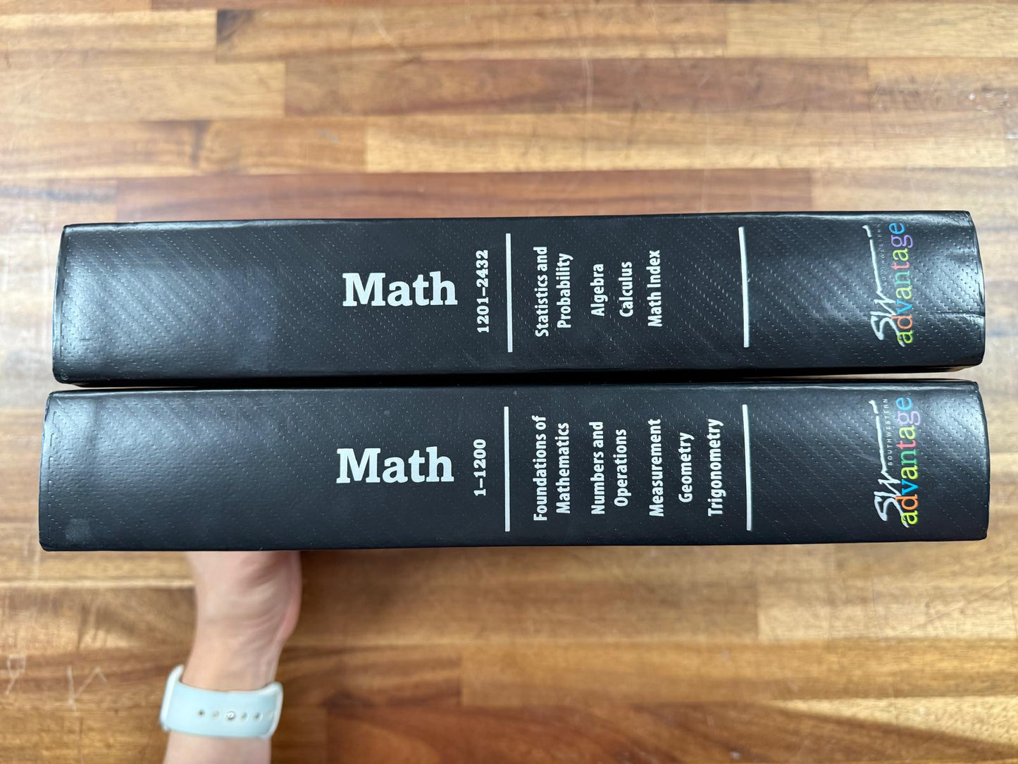 Southwestern Advantage Math Books 1 & 2 (HC, VG)
