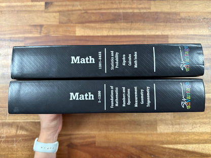 Southwestern Advantage Math Books 1 & 2 (HC, VG)