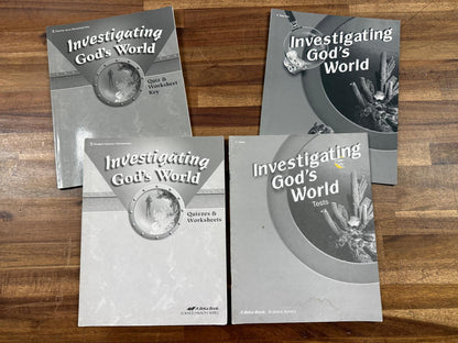 Abeka Science Investigating God's World Gr 5 4th Ed SET (VG)