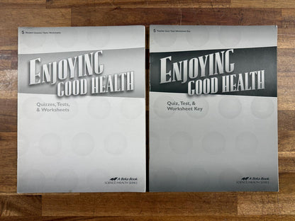 Abeka Enjoying Good Health 3rd Ed Gr 5 SET of 4 (VG & Clean)