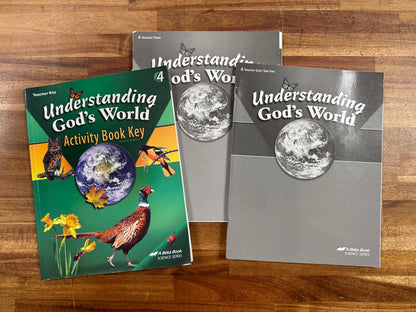 Abeka Understanding God's World 4th Ed Gr 4 SET of 3 (Good)
