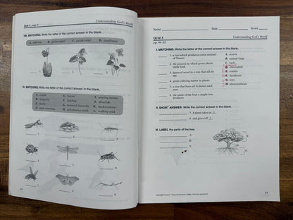 Abeka Understanding God's World 4th Ed Gr 4 SET of 3 (Good)