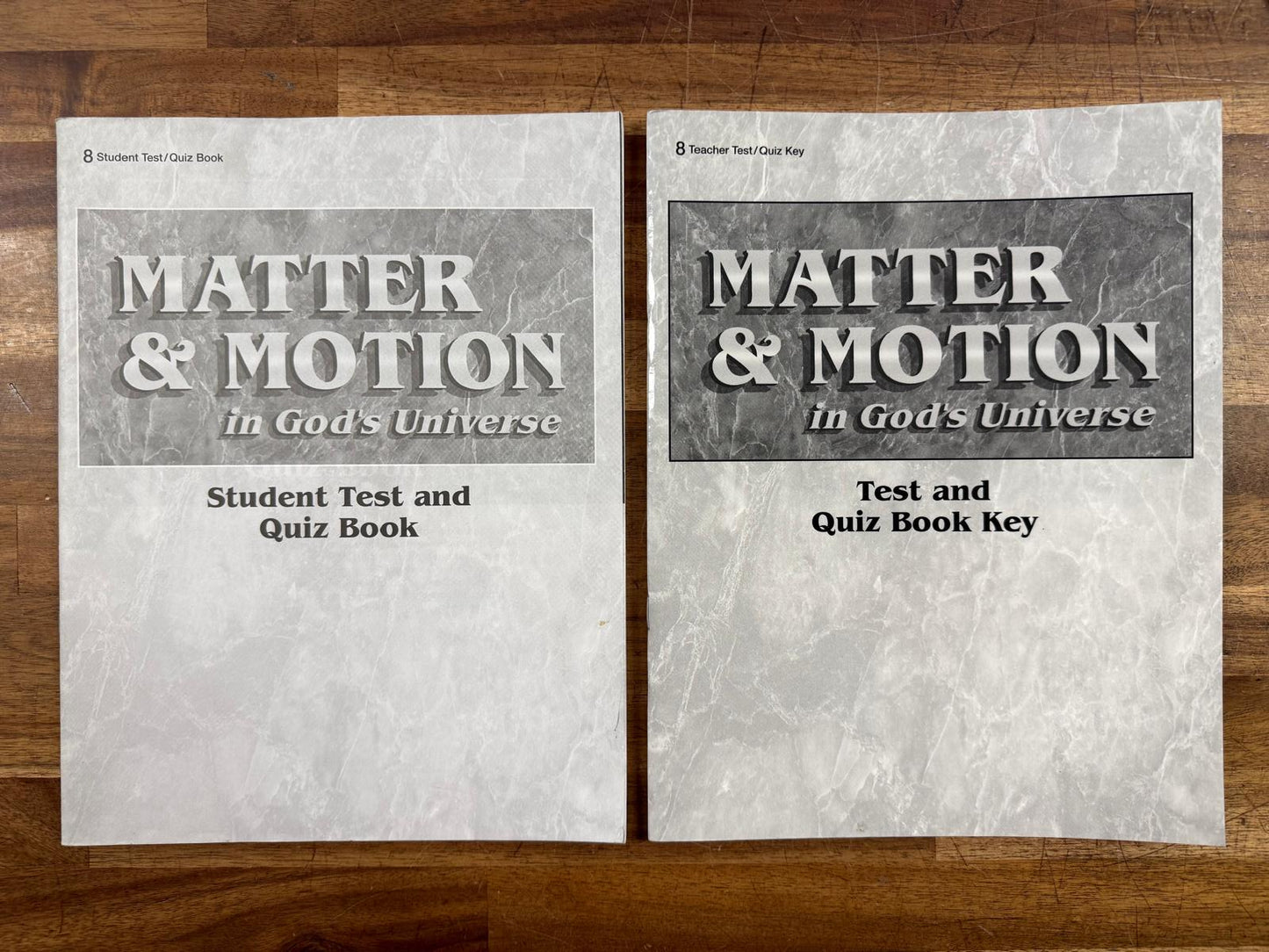 Abeka Science Gr 8 Matter & Motion 1st Ed SET of 5 (Good)